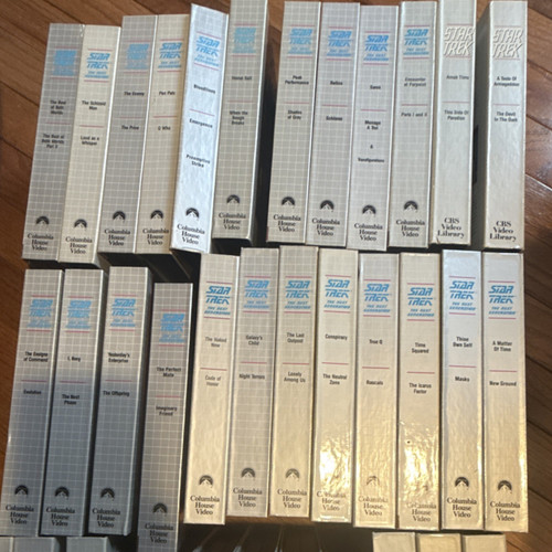 Star trek vhs collection box - trek,