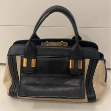 Chloé Alice Mini Borsa a Mano Tracolla in Pelle Nera USATA in 2 Vie Autore...