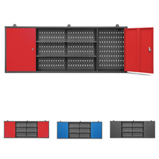 Armadio a muro Armadietto Officina per Attrezzi in Metallo Parete perforata