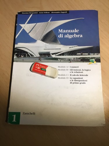 Manuale algebra zanichelli - algebra,