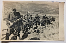 007V-GRUPPO DI FANTI ARMATI DI MOSCHETTO '91  DURANTE ESERCITAZIONE -WW2