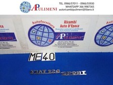 FREGIO LOGO SCRITTA POSTERIORE ZAMA CROMATA "FIAT 124 SPORT"