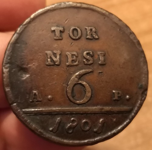 Tornesi 1801 regno di - regno,