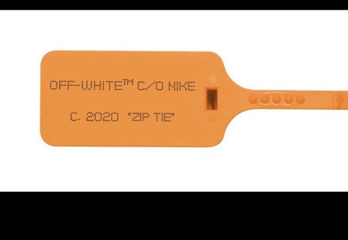 Zip tie orange 2020 off - 2020, white