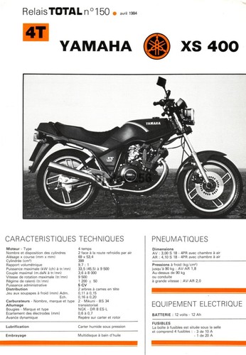 Fiche technique moto yamaha - fiche,