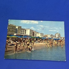 VILLA MARINA DI CESENATICO VITA DI SPIAGGIA CARTOLINA A COLORI