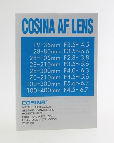 Manuale istruzioni cosina - manuale,