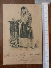 20152) FOLCLORE COSTUME DI PLOAGHE SASSARI 1901