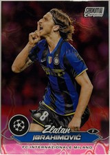 Zlatan Ibrahimovic Pink Red Electric Charge Topps Stadium Chrome 2023/24