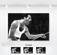 Freddie Mercury - 7 - Quadro stampa su Tela Pelle Canvas Dipinto Arte Moderna