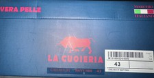 Stivaletti uomo in vera pelle " La Cuoieria " made in Italy taglia 43
