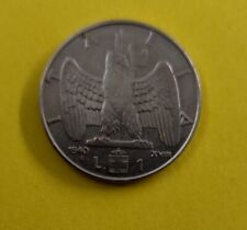  VITTORIO EMANUELE III REGNO D'ITALIA 1 LIRA Del 1940 Circolata