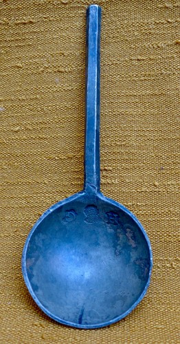 Antico cucchiaio peltro - antico,
