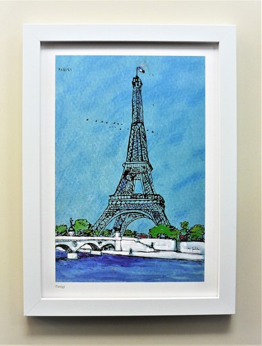 Quadro parigi fabbri con - parigi,