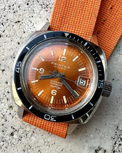 Vintage diver printer - vintage,