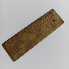 Targa Radiatori Curli x Massey