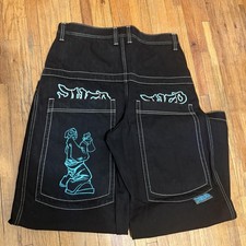 JNCO Jeans Uomo 36x34 Nero