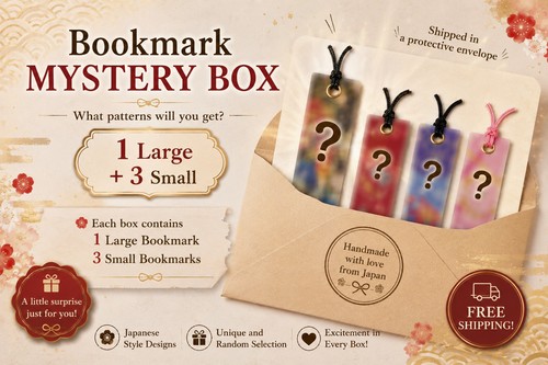 Japanese handmade bookmark - japanese,