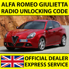 ✅ALFA ROMEO GIULIETTA AUTORADIO NAVIGAZIONE SBLOCCO PIN CODICE PER TUTTI I MODELLI✅