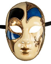 Maschera Volto Blu Dorato