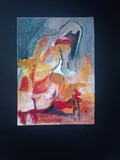 quadro moderno di Nudo Di Donna dipinto a mano Da Antonella Errico