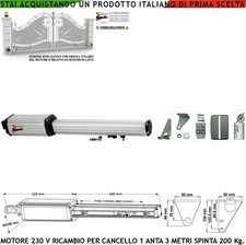 Motore 230 corsa 500 mm - 230,