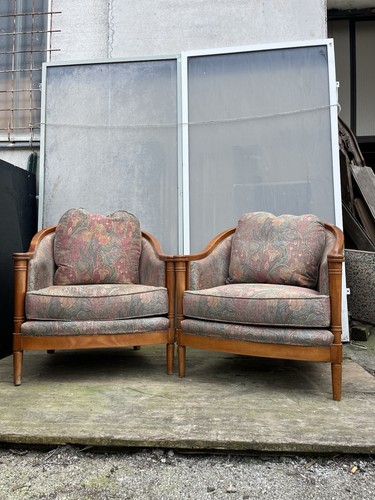 Coppia poltrone vintage jean - poltrone,