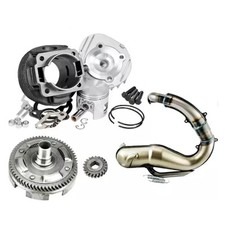 KIT GRUPPO TERMICO 102 CC DM 55 POLINI CAMPANA MARMITTA PER VESPA 50 SPECIAL R L