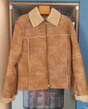 Leather Bomber Jacket anni 90