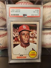 Bob Gibson 1968 Topps #100 PSA
