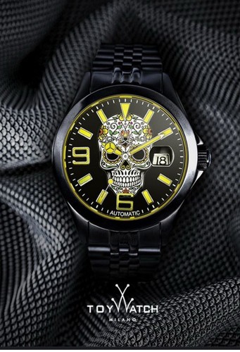 Toywatch skull orologio nero - skull,