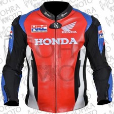 Giacca Moto Unisex 2025 Honda HRC 1,3mm Pelle di Vacchetta Giacca Moto