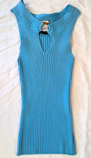Cache Silk Blend Ribbed Knit