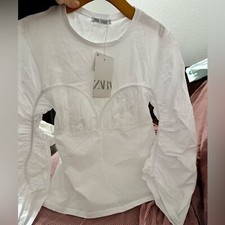 ZARA top with ruching