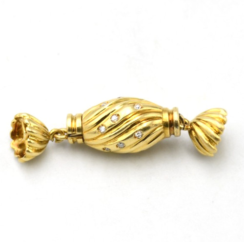 Chiusura ovale per collana con
