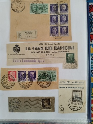 Lotto francobolli frammento - francobolli, su