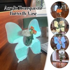 Vaso farfalla creativo fiori vaso scrivania decorazione fiori acrilico decorazione stanza.