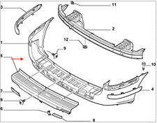 9464230788 Paraurti posteriore
