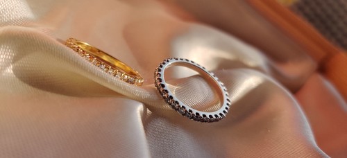 Anello argento con diamanti - anello, in