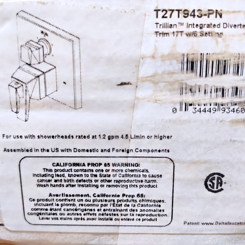 Delta t27t943 trillian - t27t943-pn,