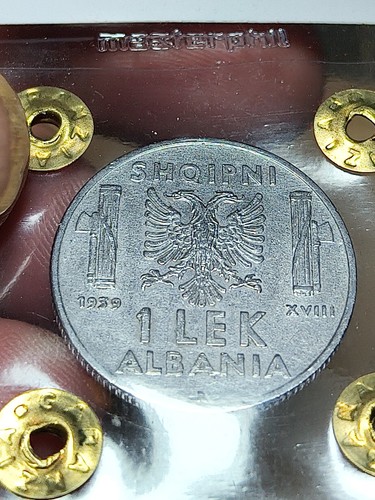 Albania lek 1939 non comune - albania,