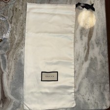 Ivory Silk Gucci Dust Bag With
