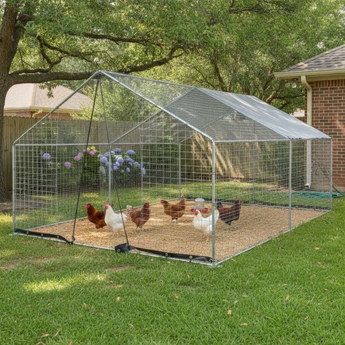 Chicken run 4x3x2m - 4x3x2m, copertura