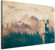 - Quadro 120X80 Cm 1 Pezzo Stampa Su Tela Strutturata XXL Quadri Moderni Murale 