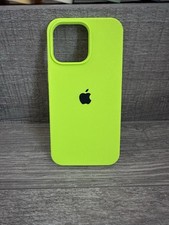 Cover Case Custodia Silicone Iphone 14 Pro Verde Fluo Acido