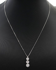 Solid 18K White Gold Natural