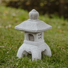 Lanterna classica giapponese in pietra lanterna Oki Gata, H. 35 cm, 10 kg, an...