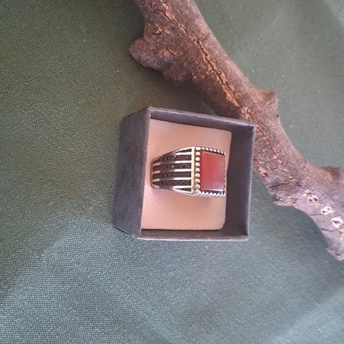 Men sterling silver signet - sterling,