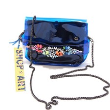 8432G pochette donna blu SHOP