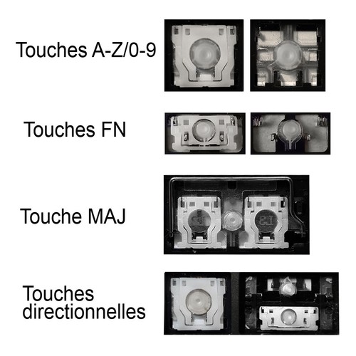 Touche clavier français - de,